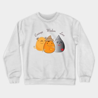 The Wonderful Wizard of Oz-Courage, Wisdom, Love Crewneck Sweatshirt